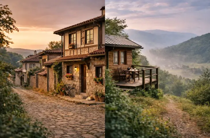 Yerleşim içinde ve doğa içinde konaklama karşılaştırması